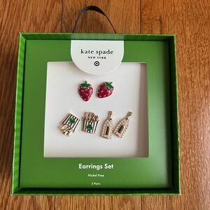 Kate Spade x Target set of three earrings